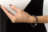18kt white gold, black ceramic and diamond Sfera bracelet